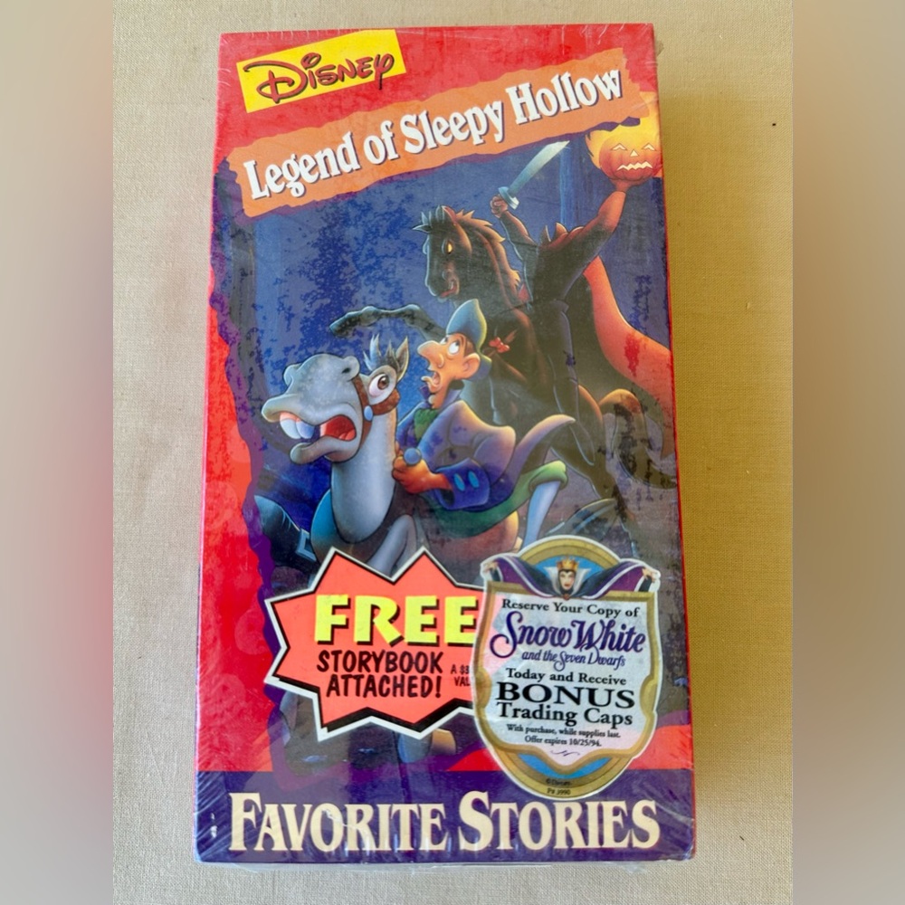 Legend of Sleepy Hollow VHS with Storybook NEW